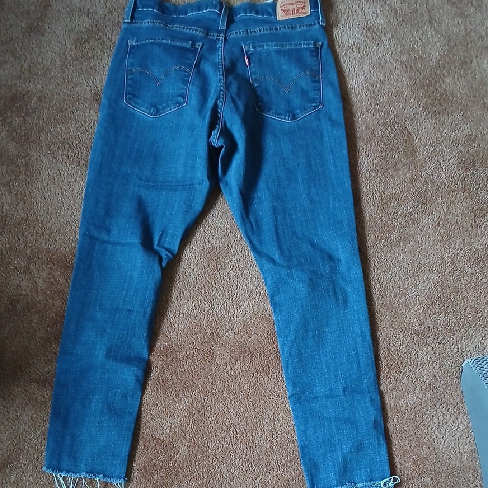 Levi's Women's Skinny Jeans in Bright Blue Denim
